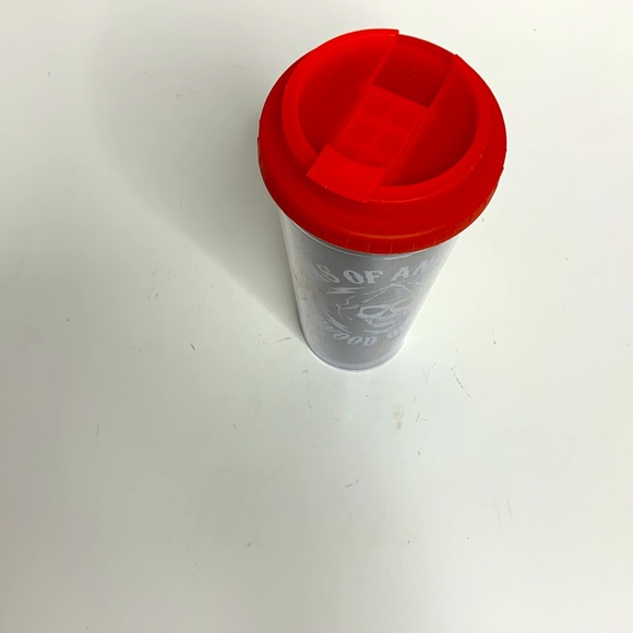 Sons Of Anarchy | Black Plastic Travel Mug | Skull Reaper | SOA Redwood Original - Picture 2 of 8